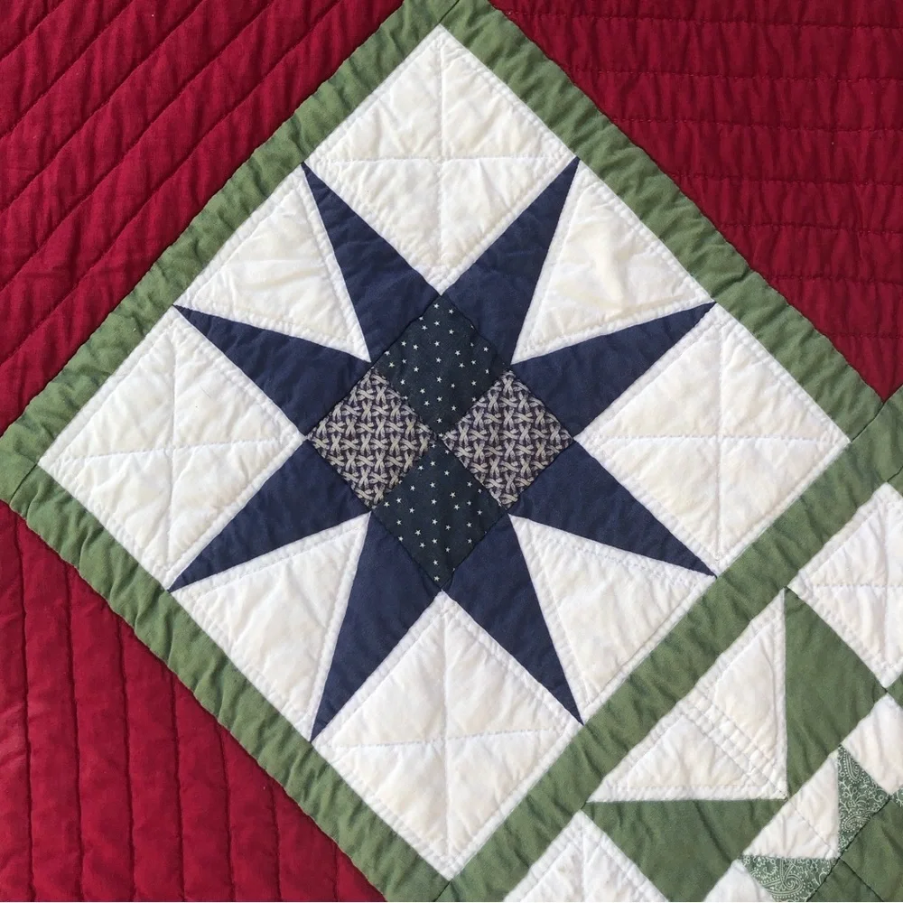 Handmade Star Lap Quilt/Wall Hanging